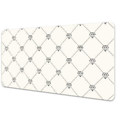 Desk pad Pattern in diamonds