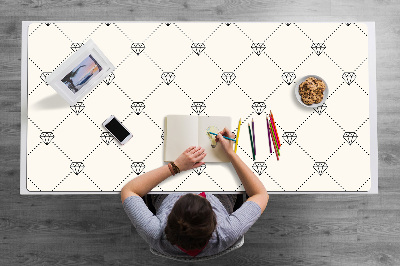 Desk pad Pattern in diamonds