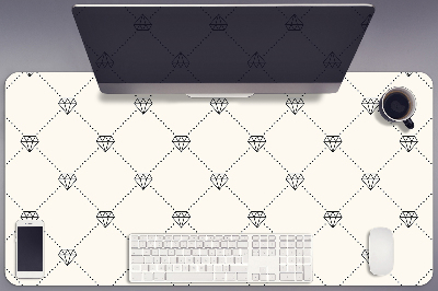 Desk pad Pattern in diamonds