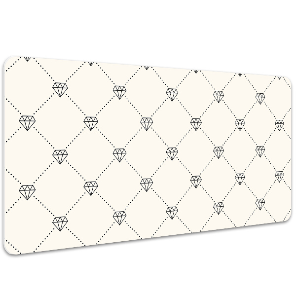 Desk pad Pattern in diamonds
