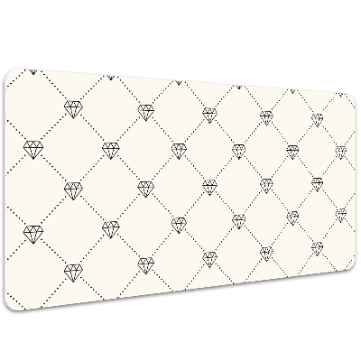 Desk pad Pattern in diamonds