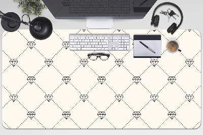 Desk pad Pattern in diamonds