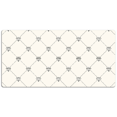 Desk pad Pattern in diamonds