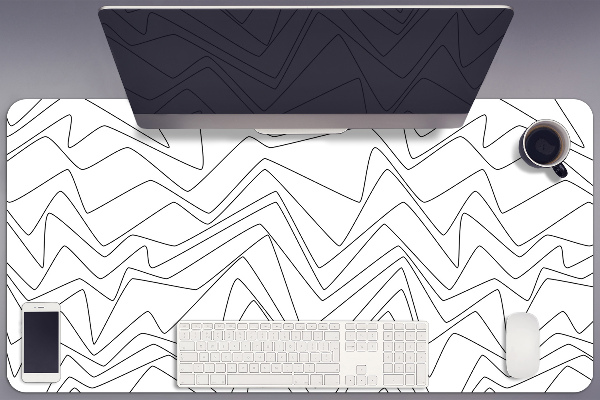 Desk mat Scattered lines