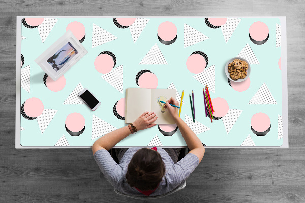Desk pad Circles and triangles