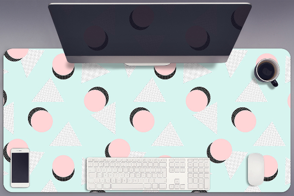 Desk pad Circles and triangles