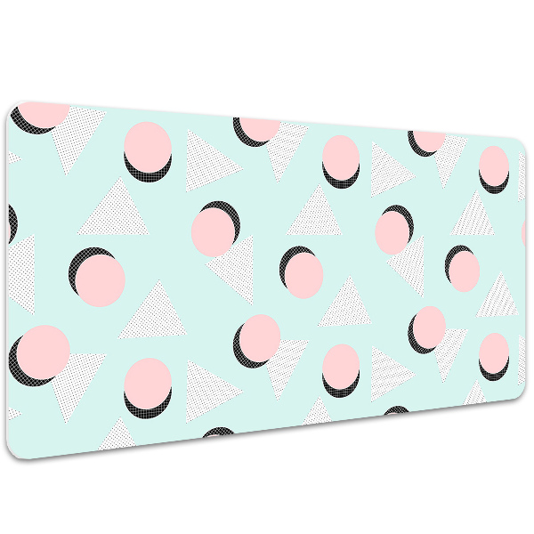 Desk pad Circles and triangles