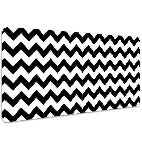 Large desk mat for children zigzags