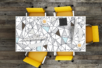 Full desk pad geometric pattern