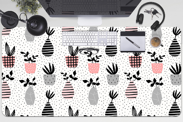 Full desk pad Flowers in vases