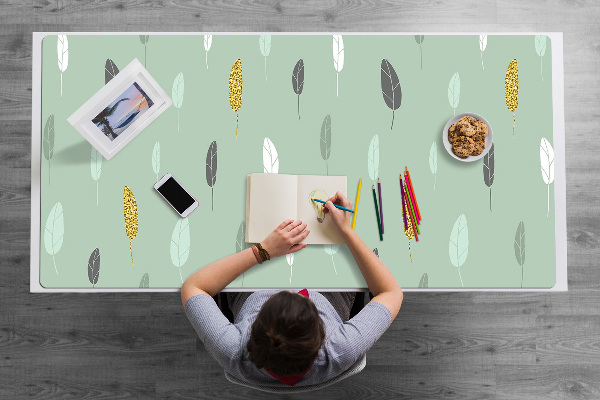 Large desk mat for children Leaves