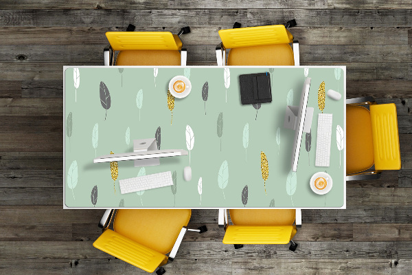 Large desk mat for children Leaves