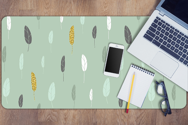 Large desk mat for children Leaves