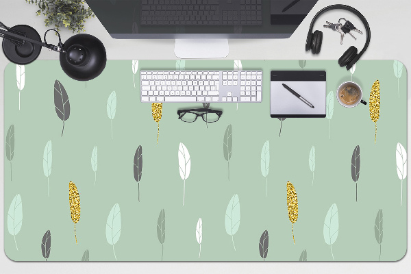 Large desk mat for children Leaves