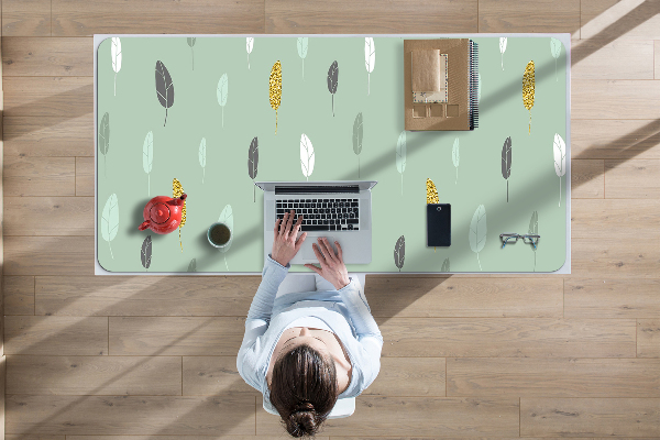Large desk mat for children Leaves