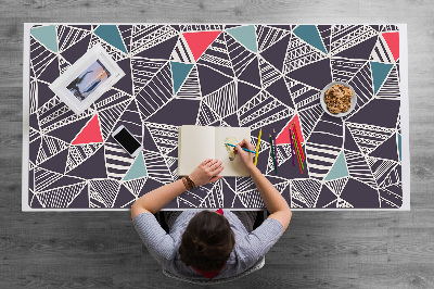 Large desk mat for children pattern Doodle