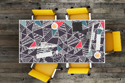 Large desk mat for children pattern Doodle