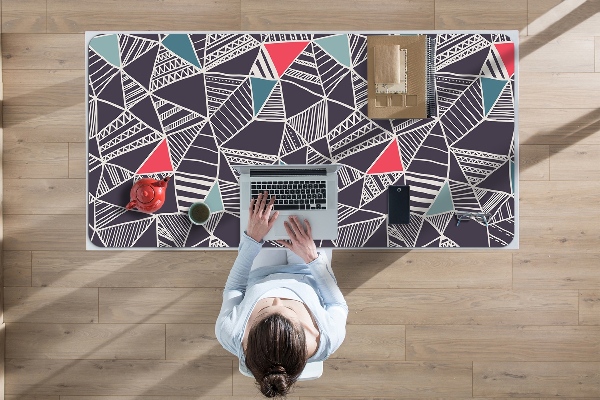Large desk mat for children pattern Doodle