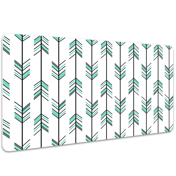 Desk mat arrows illustration