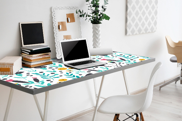 Full desk pad Scandinavian flowers