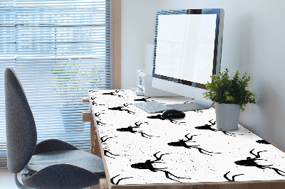 Large desk mat table protector deer head