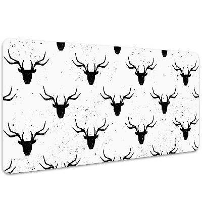 Large desk mat table protector deer head