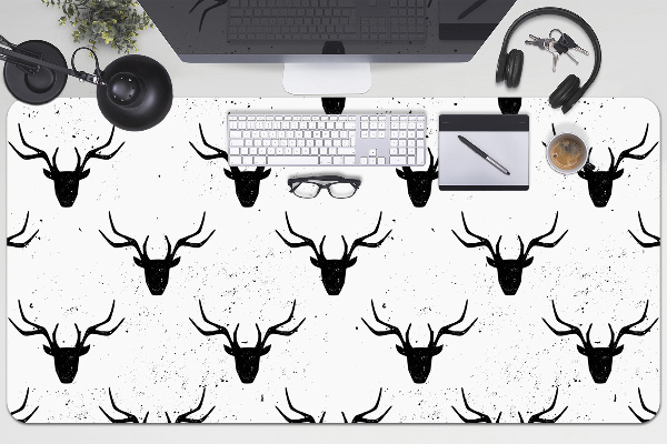 Large desk mat table protector deer head