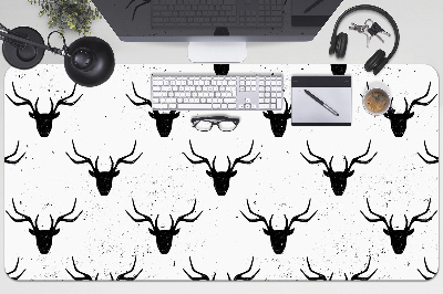 Large desk mat table protector deer head