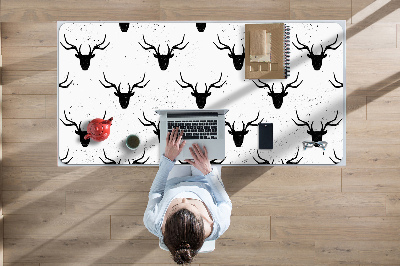 Large desk mat table protector deer head