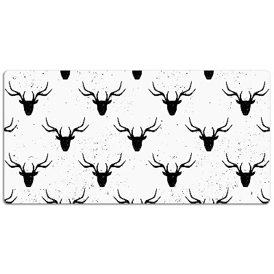 Large desk mat table protector deer head