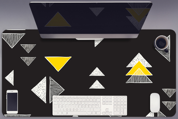 Full desk pad drawn triangles