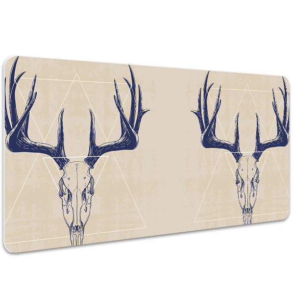 Desk pad deer skull