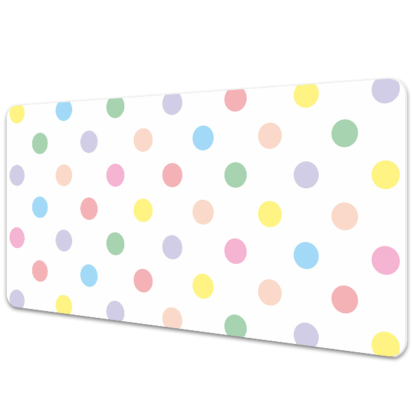 Desk pad colorful dots