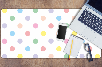 Desk pad colorful dots