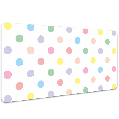 Desk pad colorful dots