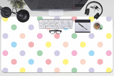 Desk pad colorful dots