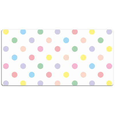 Desk pad colorful dots