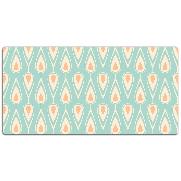 Large desk mat for children retro pattern