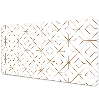 Desk mat geometric diamonds