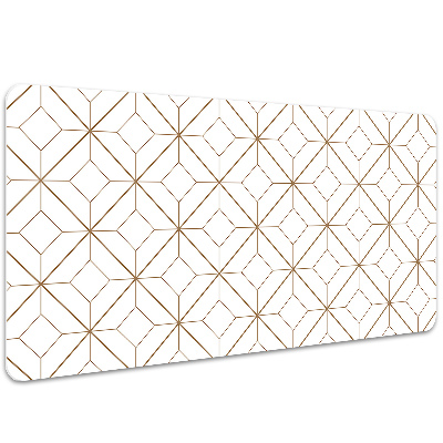 Desk mat geometric diamonds