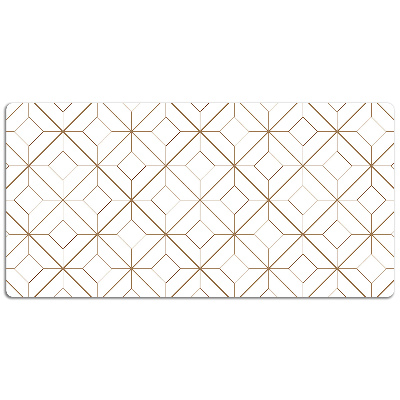 Desk mat geometric diamonds