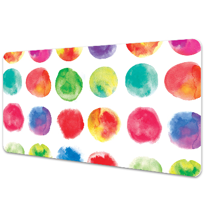 Desk pad painted dots