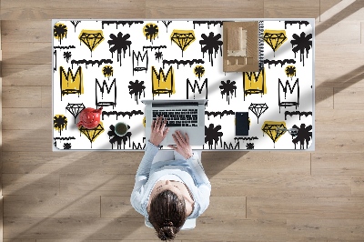 Desk pad Graffiti crown