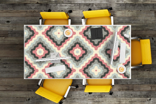 Large desk pad PVC protector retro illusion