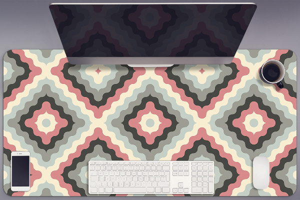 Large desk pad PVC protector retro illusion