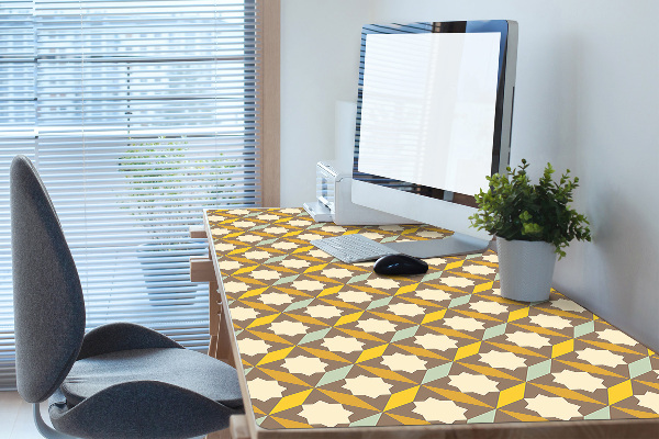 Large desk pad PVC protector vintage pattern