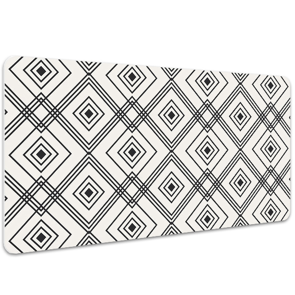 Desk mat geometric illusion