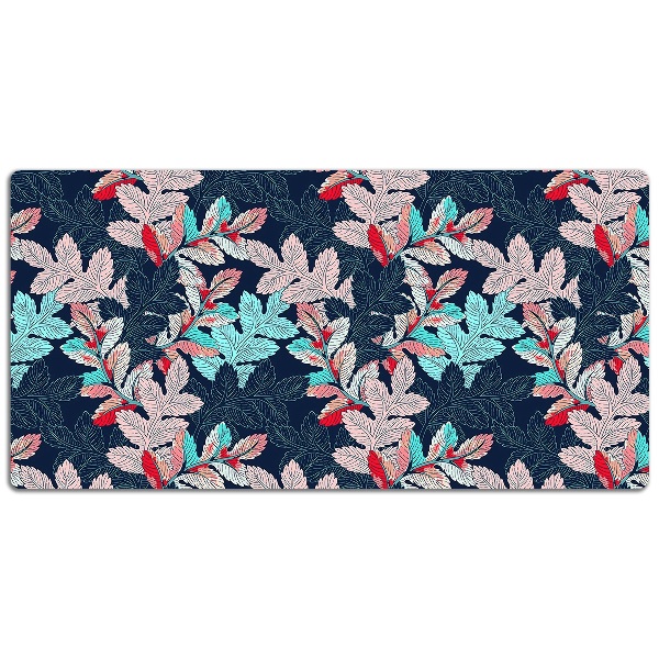Full desk mat leafy pattern