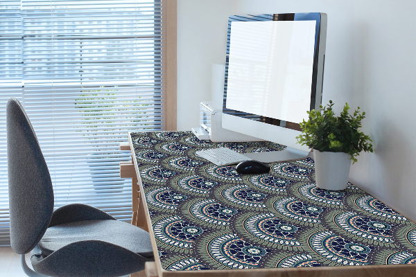 Large desk pad PVC protector ornate