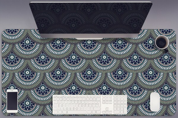 Large desk pad PVC protector ornate